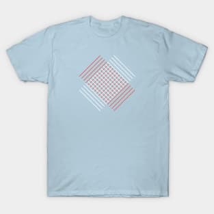 Red and White Lines T-Shirt